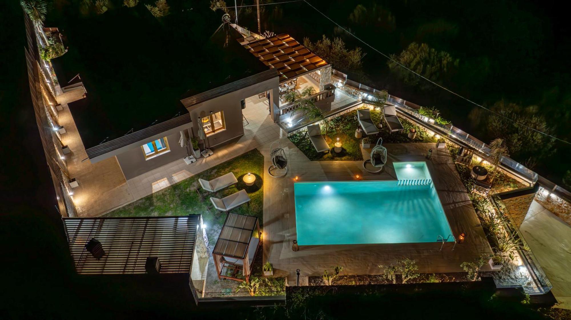 Villa Lady Dafni With Private Heated Pool Maleme Exterior foto